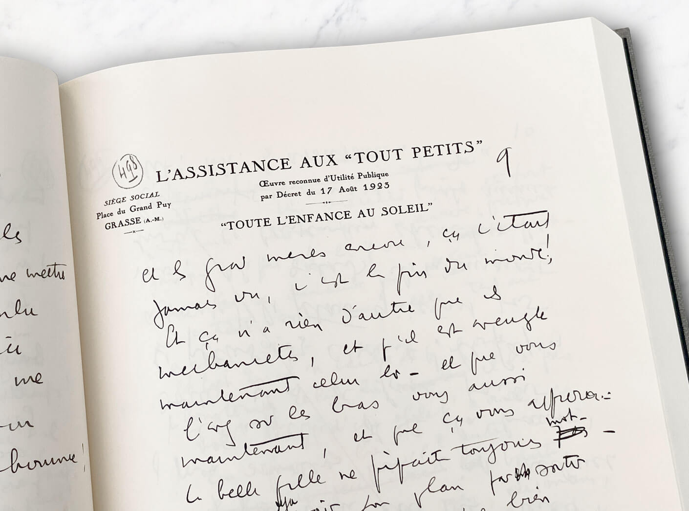 Voyage au bout de la nuit : manuscrit de Louis-Ferdinand Céline